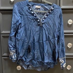 Denim top